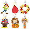 Bulk Fun Fall Harvest Craft Kit & Activity Assortment - Makes 84 Image 1