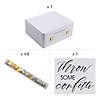 Bulk Gold &amp; Silver Confetti Wand Kit for 48 Image 1
