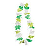 Bulk Green St. Patrick's Day Shamrock Plastic Leis Image 1
