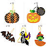 Bulk Halloween Ornament Craft Kit Assortment - Makes 60 Image 1
