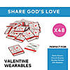 Bulk John 3:16 Bracelet Valentine Exchanges with Card for 48 Image 2