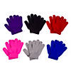 Bulk Kids Solid Color Stretchy Knit Gloves - 12 Pairs Image 1