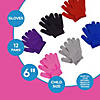 Bulk Kids Solid Color Stretchy Knit Gloves - 12 Pairs Image 2