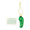 Bulk Legend of the Pickle Glass Christmas Ornaments with Card - 48 Pc. Image 1