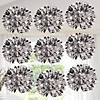 Bulk Metallic Silver Fluff Balls - 9 Pc. Image 2
