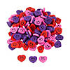 Bulk Mini Smile Face Heart Erasers - 144 Pc. Image 1