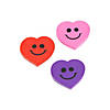 Bulk Mini Smile Face Heart Erasers - 144 Pc. Image 1