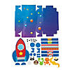 Bulk Outer Space Scene Egg Decorating Craft Kit - Makes 6 Image 1