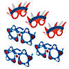 Bulk Patriotic Foam Glasses Craft Kit - Makes 48 Image 1