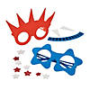 Bulk Patriotic Foam Glasses Craft Kit - Makes 48 Image 1