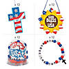 Bulk Patriotic God Bless America Craft Kit Assortment - Makes 48 Image 1