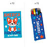 Bulk Patriotic Mini Activity Book &amp; Crayons for 72 Image 1