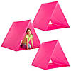 Bulk Pink Sleepover Tents Kit - 3 Pc. Image 1