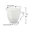 Bulk Premium 2 oz. Clear Square Plastic Mini Coffee Tea Cups - 240 Pc. Image 2