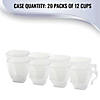 Bulk Premium 2 oz. Clear Square Plastic Mini Coffee Tea Cups - 240 Pc. Image 4