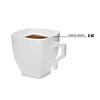 Bulk Premium 2 oz. White Square Plastic Mini Coffee Tea Cups - 240 Pc. Image 3