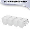 Bulk Premium 2 oz. White Square Plastic Mini Coffee Tea Cups - 240 Pc. Image 4