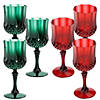 Bulk Red & Green Wine Glass Set - 48 Pc. Image 1