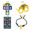 Bulk Religious Cross Activity &amp; Craft Kit Assortment - Makes 48 Image 1