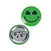 Bulk Set of 48 Mini Shamrock Smile Face Buttons - Perfect for St. Patrick&amp;#8217;s Day Image 1