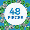Bulk Set of 48 Mini Shamrock Smile Face Buttons - Perfect for St. Patrick&amp;#8217;s Day Image 1