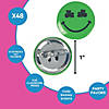 Bulk Set of 48 Mini Shamrock Smile Face Buttons - Perfect for St. Patrick&amp;#8217;s Day Image 2