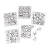 Bulk Set of 50 Color Your Own Mini Nativity Jigsaw Puzzles Image 1