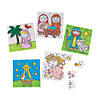 Bulk Set of 50 Color Your Own Mini Nativity Jigsaw Puzzles Image 1
