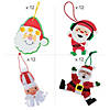 Bulk Smiling Santa Christmas Ornament Craft Kit Assortment - Makes 48 Image 1