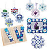 Bulk Snowflake Craft Kit Assortment - Makes 60 Image 1