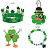Bulk St. Patrick&#8217;s Day Shamrock Craft Kit Assortment - Makes 48 Image 1