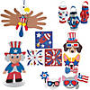 Bulk Super Patriotic Craft Kit - Makes 60 Image 1