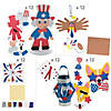 Bulk Super Patriotic Craft Kit - Makes 60 Image 1