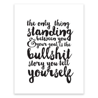 Bullshit Story Goal Quote 1-Pack Image 1