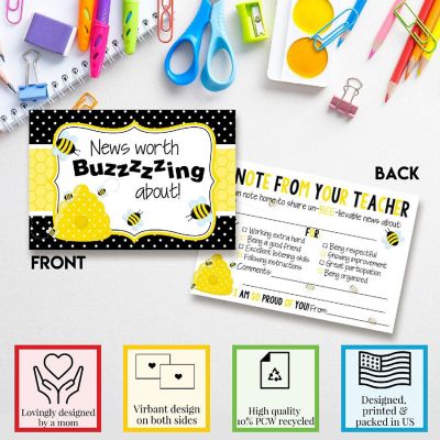 Bumble Bee Teacher Mail for Students by AmandaCreation 30ct Image 2
