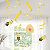 Bumblebee Hanging Swirls - 12 Pc. Image 2