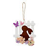Bunny with Fence Craft Stick Craft Kit - Makes 6 Image 1