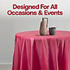 Burgundy Round Disposable Plastic Tablecloths (84") - (48 Tablecloths) Image 4