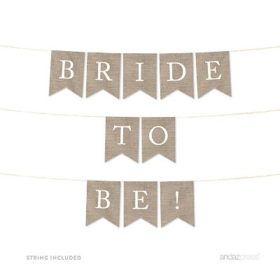Burlap Bride to Be - 4 x 5.5 Inch Image 1