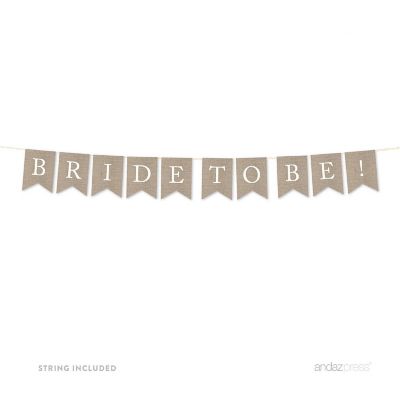 Burlap Bride to Be - 4 x 5.5 Inch Image 1