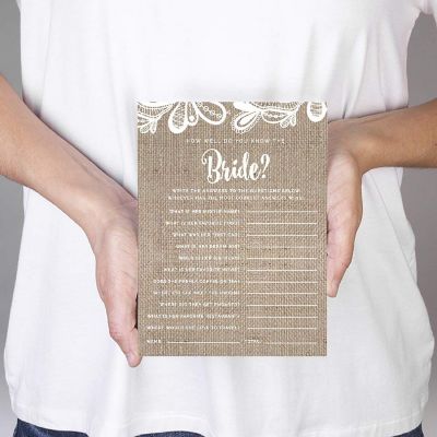 Burlap Lace HowWellBride? Bri 20pk Image 2