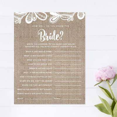 Burlap Lace HowWellBride? Bri 20pk Image 3