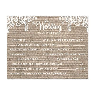Burlap Lace Reception Fill Bl 20pk Image 1