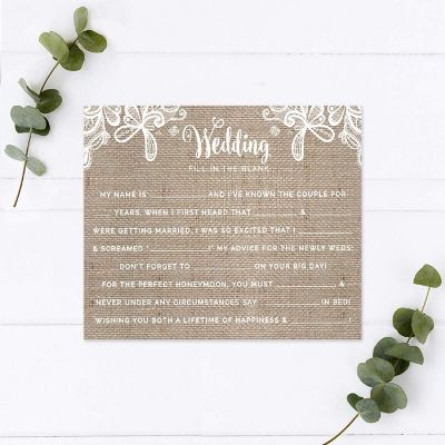 Burlap Lace Reception Fill Bl 20pk Image 1