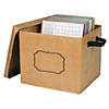 Burlap Storage Box Image 1