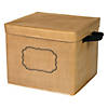 Burlap Storage Box Image 1