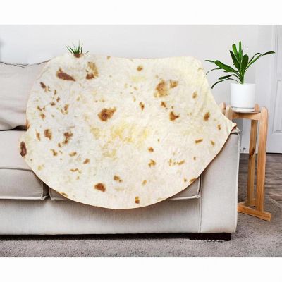 Burrito 59 Inch Fleece Throw Blanket Image 3