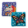 Butterfly And Unicorn Latch Hook Kit: Set of 2 Image 1