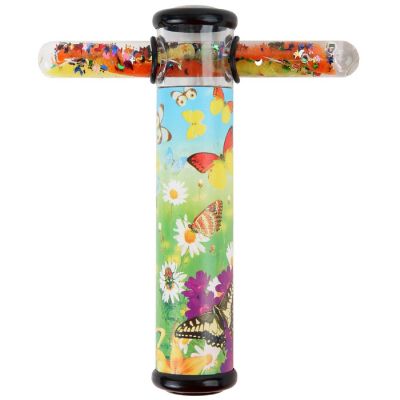 Butterfly Kaleidoscope Glitter Wand Image 1