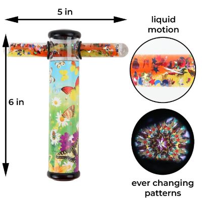 Butterfly Kaleidoscope Glitter Wand Image 1